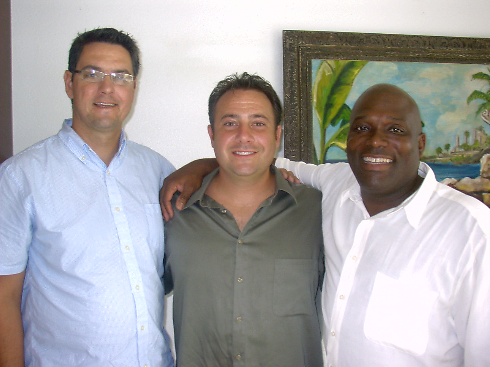 Ray Cholod, Rob Decker restored to God pictured with Anthony Eckels