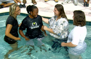 Joan Robillard, a campus student at Herzing College, is Baptized into Christ!